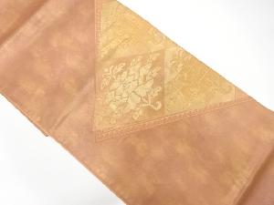 菱に抽象花模様織り出し　袋帯